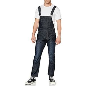 Enzo Heren Ezd390 Ven Denim Dungarees Overalls, zwart, 48