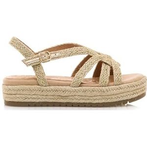 Mustangvoor vrouwen. 51261 Sandalen Amelie goud (40), Goudkleurig, 3 tot 5 cm, Gesp, Casual