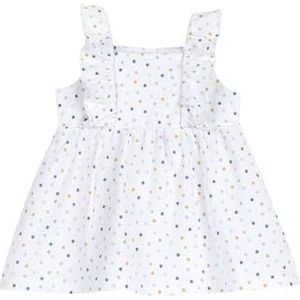 Chicco, Babyjurk voor pasgeborenen, korte mouwen, met schattige patronen, ontworpen in Italië, voor pasgeborenen van 0 tot 24 maanden, cadeau-idee voor geboorte, wit (1), 3 Maanden