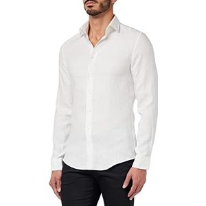 Seidensticker Men's Slim Fit shirt met lange mouwen, wit, 36, wit, 36