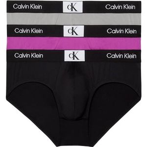 Calvin Klein Heren Hip Slip 3Pk, Zwart, Dahlia, Griffin, XL, Zwart, Dahlia, Griffioen, XL