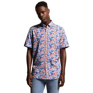 bugatti - Vrijetijdshemd - Blauw - 1:2 Mouw