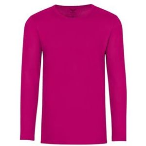 Trigema Herenshirt met lange mouwen, magenta, XXL