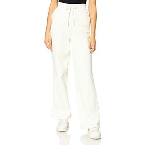 NA-KD Rechte jersey broek voor dames, Gebroken Wit, XS