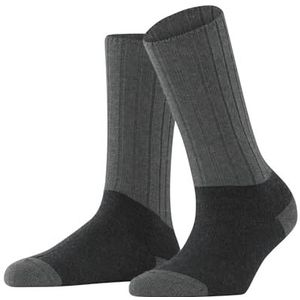 ESPRIT Dames Sokken Vibrance W So wol kasjmier eenkleurig 1 paar, Grijs Black Melange 3264, 35-38