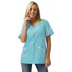 Siggi Horeca Kazak voor dames, Gardenia, turquoise, XXL