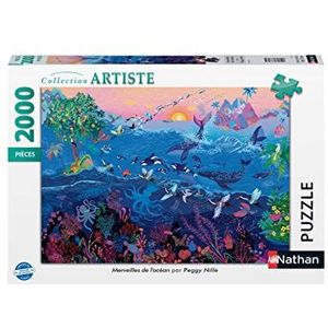 Nathan - Puzzel 2000 stukjes - Oceaanwonderen - Peggy Nille - Volwassenen en kinderen vanaf 14 jaar - Hoogwaardige puzzel - Artist Collection - 87313