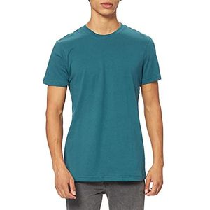 Urban Classics Basic T-shirt voor heren van katoen, ronde hals, verkrijgbaar in meer dan 15 kleuren, effen, maat S tot 5XL, teal, 3XL