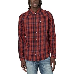 Buffalo David Bitton overhemd voor heren met button-down-kraag, redwood, L
