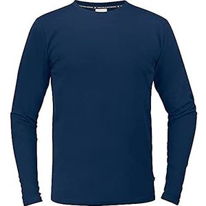 Texstar TS17 stretch T-shirt voor heren, met lange mouwen, maat L, marine