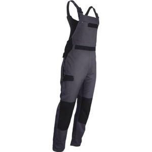 LMA Workwear 3024 AZOTE tweekleurige tuinbroek, maat M, donkergrijs/zwart
