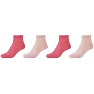 s.Oliver Socks Dames Online Women Originals Organic Mesh Enkle 4-pack sokken, Peachskin, 39/42, Peachskin, 39 EU