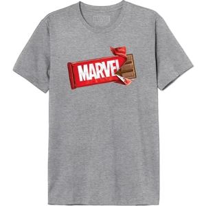 Marvel T-shirt voor heren, Gris Melange, XL