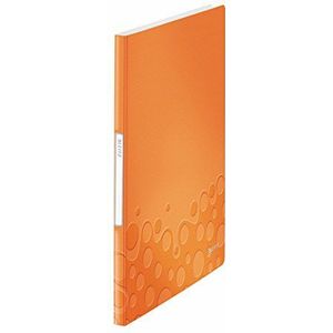 Leitz 46310044 zichtboek wow, A4, PP, 20 hoesjes, oranje metallic