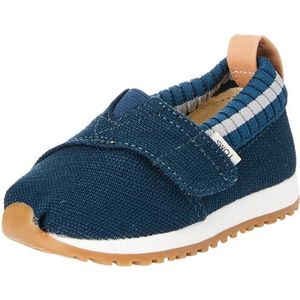 TOMS Alpargata Resident Sneaker voor meisjes, Majolica Blauw Erfgoed Canvas, 3 UK Child