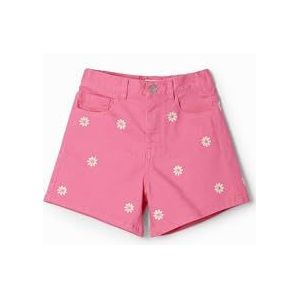 Desigual - Daisy - Jeans - Geel Rood Wit - Knoopsluiting - Kort Mini