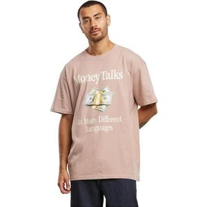 Mister Tee Upscale - Money Talks Oversize Heren T-shirt - Roze