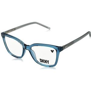 DKNY DK5051 bril, kristalblauw, 52/16/135 voor dames, blauw (Crystal Blue)