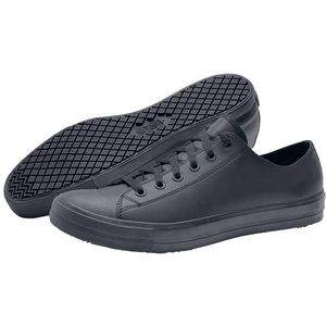 Shoes for Crews 38649-39/6 DELRAY - Leren unisex casual schoenen, antislip, maat 39 EU, ZWART