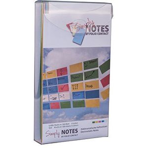 Simply Notes by Folio Contact groen/blauw/roze/geel/wit