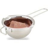 Relaxdays au bain marie pan rvs - metaal - smeltpan voor boter & chocolade - bainmariepan