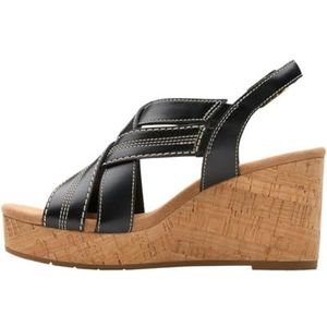 Clarks Sabina Sling Sandaal voor dames, Zwart, 35.5 EU