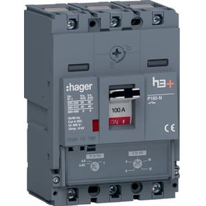 Hager HNS100DC stroomonderbreker, 1 stuks.
