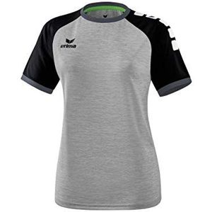 Erima dames Zenari 3.0 shirt (6301906), grey melange/zwart/donkergrijs, 38