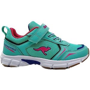 KangaROOS K-NI Romp EV Sneakers voor dames, ocean/madeliefroze, 37 EU, Ocean Daisy Pink, 37 EU