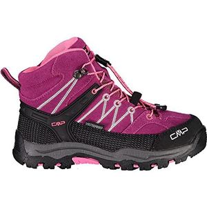 CMP Kids Rigel Mid Trekking Shoes Wp Walking Shoe, Berry-Pink Fluo, 27 EU, Berry Pink Fluo, 27 EU
