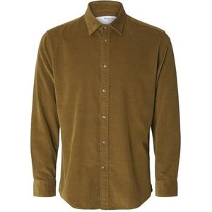 Slhregowen-Cord Shirt Ls Noos, Butternut, S