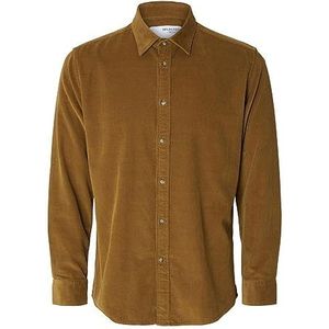 Slhregowen-Cord Shirt Ls Noos, Butternut, XL