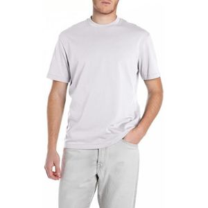 Replay Heren relaxed fit T-shirt van katoen, 011, natuurlijk wit., L
