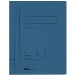 ELBA 100090773 snelhechtmappen Smart Line pak van 100 stuks 250 g/m² karton voor ca. 200 DIN A4-vellen blauw