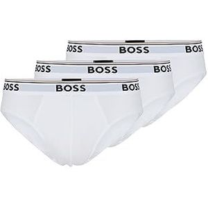 Hugo Boss 3-pack klassieke regular fit stretch slip voor heren, Wit, S