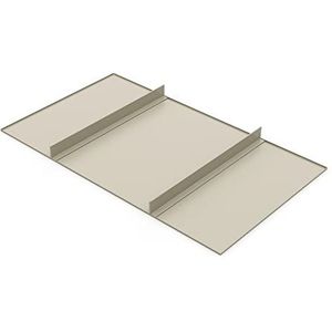 Emuca - Lade of plank voor kasten en dressoirs Hack, 687 (M80), Geschilderde getextureerde steenkleur, Staal, 2 eenheden