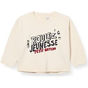 Petit Bateau Babysweatshirt voor jongens van katoen, Avalanche, 12 Maanden