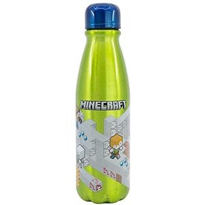 Minecraft aluminium drinkbeker - drinkfles 600 ml - 23.5 cm hoog