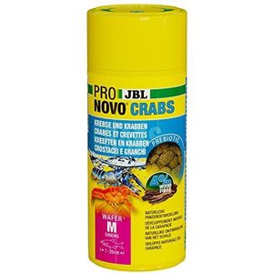 JBL PRONOVO CRABS WAFER, primair voer voor kreeften, krabben en stenopodidae van 1-20 cm, kreeftenvoer-tabletten, maat M, 250 ml