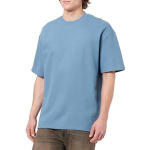 HUGO Nuwaffle T-shirt voor heren, Open blue., XS