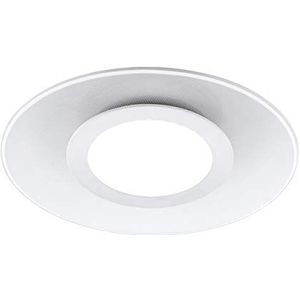EGLO Reducta Led-plafondlamp, 2 lichtpunten, moderne woonkamerlamp van gegoten aluminium in wit en gesatineerde kunststof, slaapkamerlamp, led-hallamp, plafond, warmwit