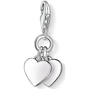 Thomas Sabo Damesbedel, club-hanger, hartjes, 925 sterling zilver, 0836-001-12, Eén maat, Sterling zilver, Geen edelsteen