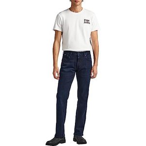 Pepe Jeans Kingston Zip Jeans voor heren, Blauw (Denim-wn8), 29W / 34L