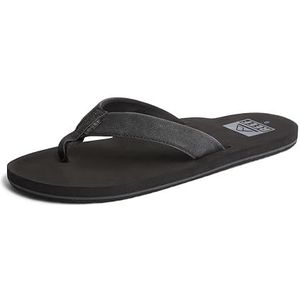 Reef - Twinpin - Slipper - Black Black - Vegan Leer - Triple Density EVA