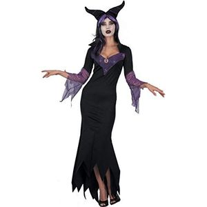 Maleficient Witch costume disguise fancy dress girl woman adult (One size)
