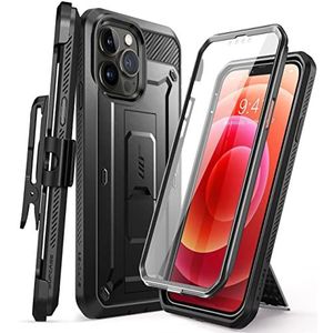 SUPCASE Unicorn Beetle Pro-serie hoesje voor iPhone 13 Pro Max 6,7 inch (2021 release), ingebouwde schermbeschermer full-body robuuste holsterhoes (zwart)