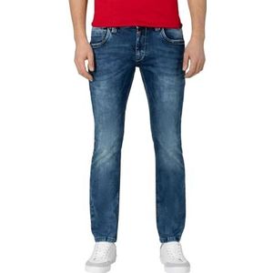 Timezone Eduardotz Slim Jeans voor heren, blauw (White Aged Wash 3201), 31W x 34L