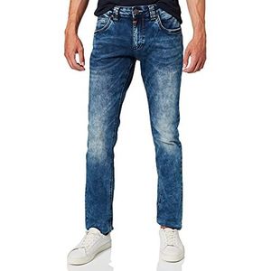 Timezone Eduardotz Slim Jeans voor heren, blauw (White Aged Wash 3201), 31W x 34L