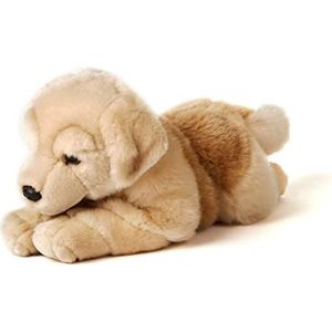 Uni-Toys - Golden Retriever, liggend - 31 cm (lengte) - pluche hond - pluche dier, knuffeldier