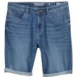 TOM TAILOR - TTJOSH - Korte Jeansbroek - Mid Stone Bright Blue Denim - Regular Fit